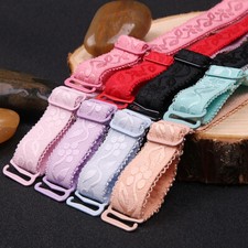 3/2 Pairs Replacement Bra Straps Elastic Embroidered Bralette Shoulder Strap