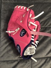 Rawlings Player Series 9  Youth T-Ball Glove W/Ball Pink/Purple LH PL90PPW 