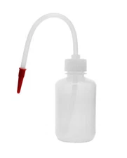 Wash Bottle, 250ml - Polyethylene - Flexible Delivery Tube - Eisco Labs