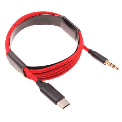 Aux Cable USB-C to 3.5mm Audio Cord Car Stereo Aux-in Adapter for Cell Phones
