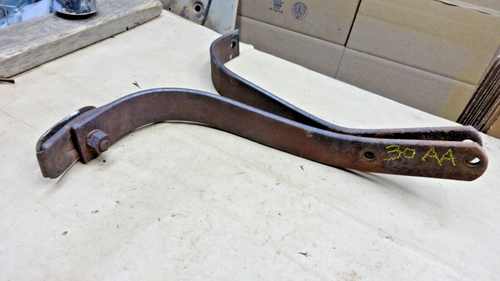 1930 Model A Ford AA Truck FRONT BUMPER BRACKETS Original pair Double Bar bumper - Picture 4 of 15