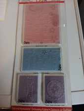 SALE SET EMBOSSING FOLDERS SIZZIX FOR SCRAPBOOKING NEW SIZ22 .655843