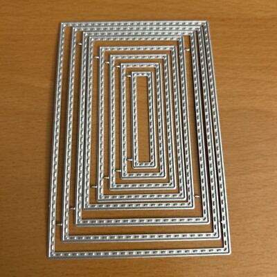Cutting Dies Scrapbooking Rectangle (8) Sizes