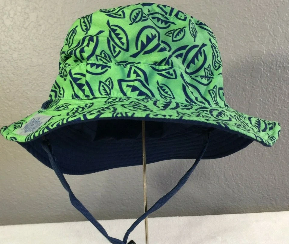 Sombrero para el sol para niños, Banana Boat, UPF 50+, reversible, verde selva/azul marino, envío gratuito Foto 2 de 4