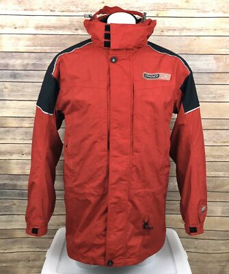 Spyder XT 5000 MENS 2 in 1 Ski Snow Jacket M Red Black Detachable