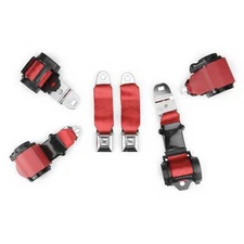 1972-1973 Corvette Dual Retractor Shoulder Seatbelt System PushButton Classic