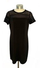 Michael Kors Black Short Sleeve Dress or Cover-Up Size 30