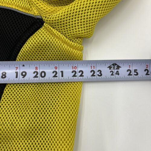 XElement Motorcycle Jacket Padded Mesh Moto Racing Mens LARGE Black Yellow - Picture 4 of 8