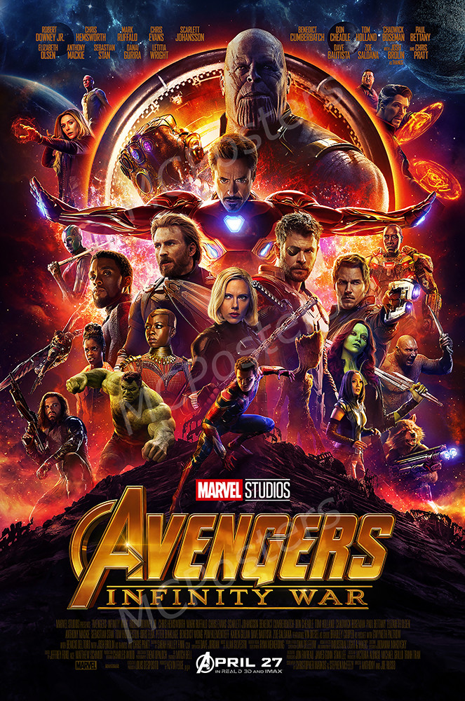 Marvel Avengers Infinity War Movie Premium POSTER MADE IN USA