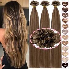 Nail U Tip Pre Bonded Keratin Fusion 100 Remy Real Human Hair Extensions 50-150G