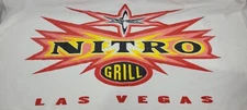 WCW Nitro Grill Las Vegas Vintage White Beach Bath Towel Wrestling NWO 1990s