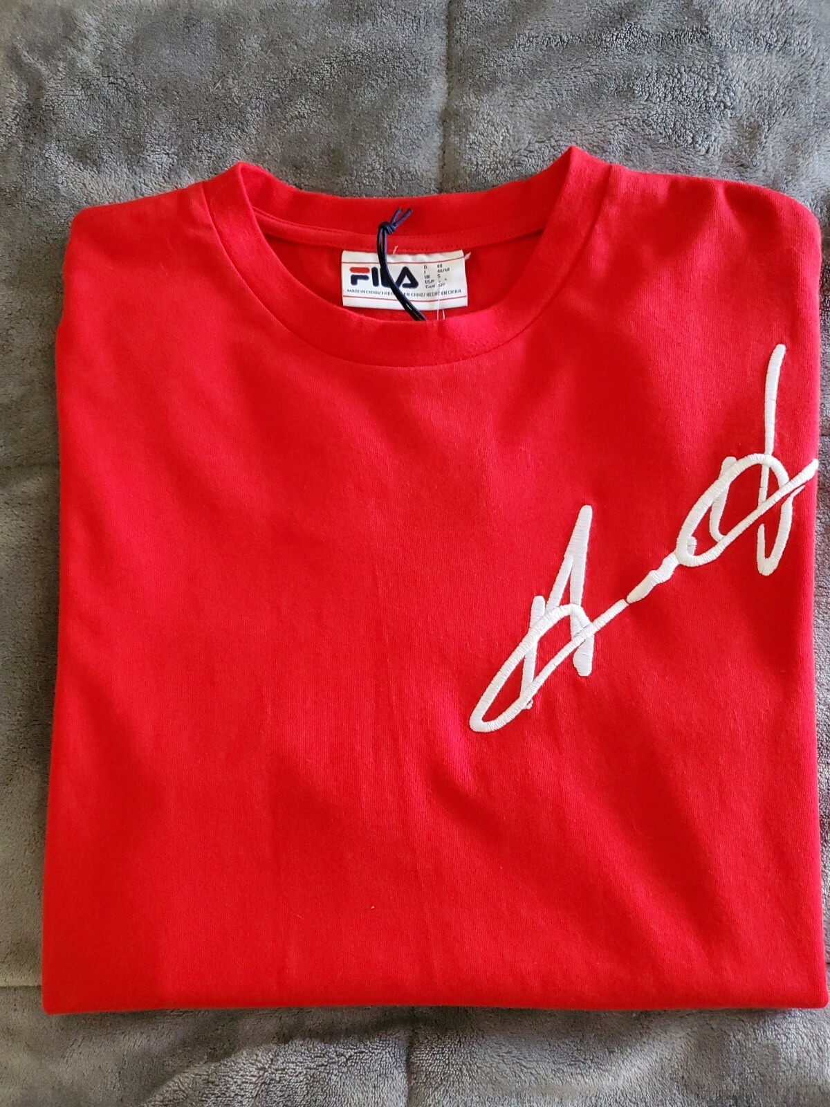 NUOVO: FILA × GRANT HILL #25 Fila Firma Ricamata S S Taglia Small