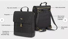 Solo Austin New York Hybrid 13” Black Laptop iPad Backpack Bag Tote MSRP $57.99 — photo 10