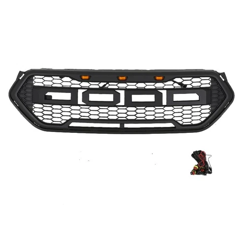 Black Front Grille Fits For Escape 2016 2017 2018 2019 Grill W/Led Light - Picture 4 of 5