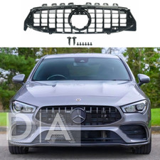 FIT FOR MERCEDES CLA CLASS C118 FRONT GT PANAMERICANA GRILLE GLOSS BLACK 2019-24