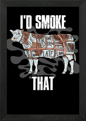 Id Smoke That gerahmtes Wandbild Poster Leinwanddruck Bild