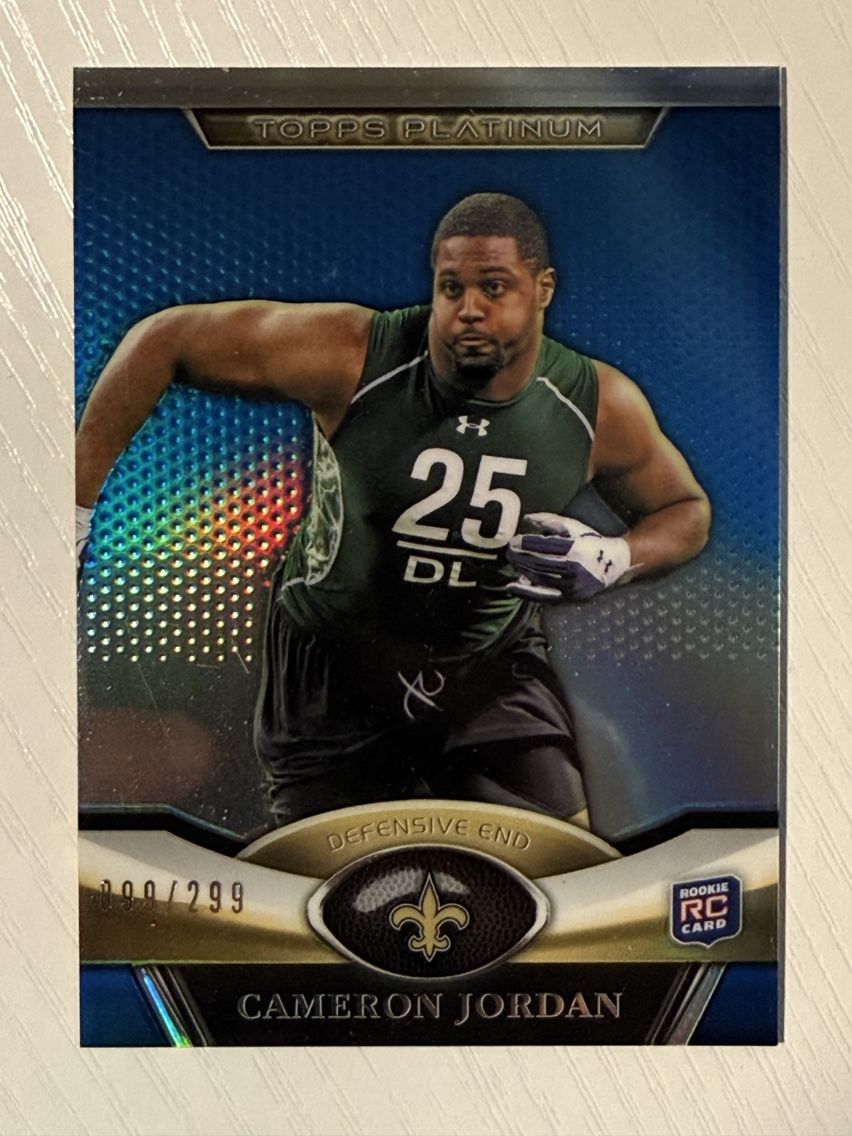 Cameron Jordan Topps Platinum #99 Blue Refractor