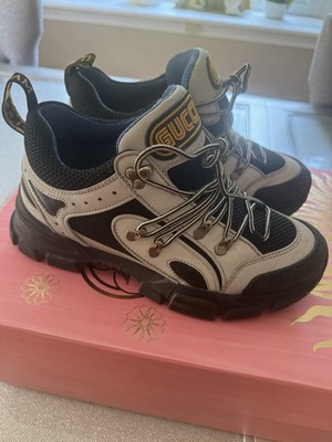 Gucci Flashtrek SEGA Reflective Grey Chunky Sneakers Size 7.5 Worn Once