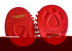 Build-A-Bear Workshop red and white striped ballet flat shoes — photo 2