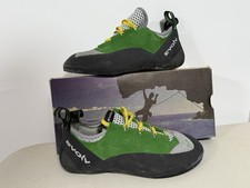 Evolv Spark Rock Climbing Shoes Mens Size 11.5 No Insoles Green Yellow With Box