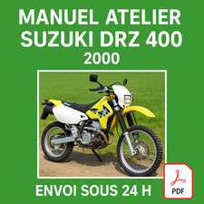 Manuel Atelier Suzuki 400 DRZ 2000 Revue Technique Moto Français RMT CD PDF