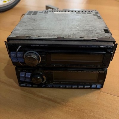 Alpine CDA-7877J with CDE-121J Set Car Audio CD Player All Function Tested