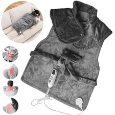100W Electric Heating Pad for Neck Shoulder Back Warmer Pain Muscle Relief New