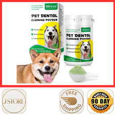 Pet Dental Cleaning Powder for Dogs - For Clean Teeth, Tartar and Fresh Breath
