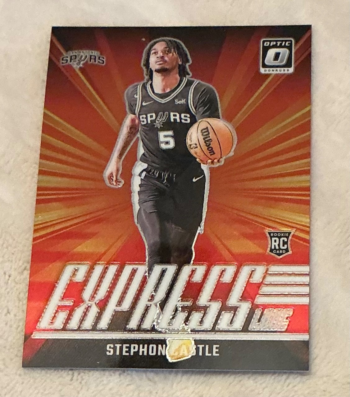 Stephon Castle RC Express Lane 2024-25 Panini Donruss Optic #1