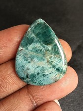 55 Cts. Unique Green Apatite Cabochon Natural Gemstone Polished Loose Stone gift