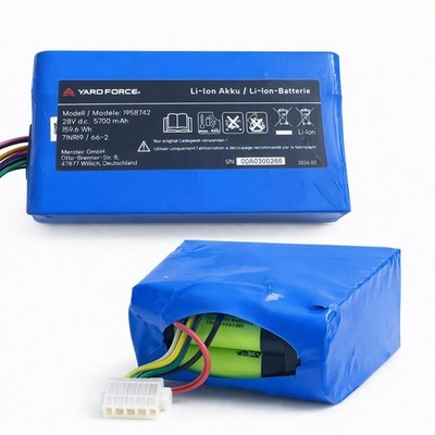 YARD FORCE 28V Li-Ion Akku 5,7Ah (159,6Wh)   Neu getestet   Top Leistung