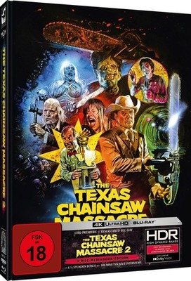 THE TEXAS CHAINSAW MASSACRE 2  Mediabook 4k UHD+ Bluray Limited Edition 333 OOP