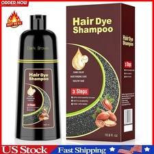 Champu Para Cubrir Canas Cabello Pelo Casta o Con Hierbas Naturales 16.9 fl oz