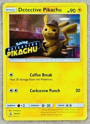 Detective Pikachu SM190 Stamped Holo Promo