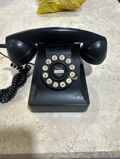 Crosley Model 302 Bakelite Push Button Dial Desk Top Corded Telephone Vintage