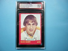 1973/74 O-PEE-CHEE NHL HOCKEY CARD #74 GILLES GILBERT ROOKIE RC KSA 6.5 OPC. rookie card picture
