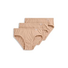 Jockey Women's Plus Size 100 Cotton Elance Bikini - 3 Pack