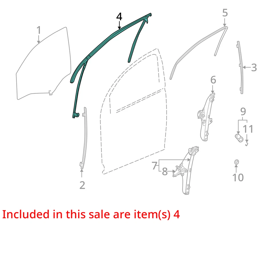 适合 2002 - 2007 年 SATURN VUE 通道 FRT S D WDO 22724515 - 全新原始设备制造商 22724515 — 第 2/3 张图片
