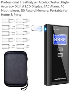 Brand New Professional Breathalyzer Alcohol Tester: High-Accuracy Digital LCD
