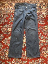 Vintage Bell Bottoms Girls Size 10/12 Blue Jeans Sears Rough Housers Flare Pants