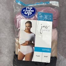 4 VTG Just My Size Brief Panties Plus Size 11 22 24 Underwear Y2K New Open Bag