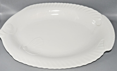 Seltmann Weiden Bavaria Petri Heil Fisch Speiseteller Platte oval 37 cm lang