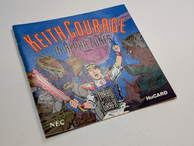 *No game/case* Keith Courage in Alpha Zones TurboGrafx 16 manual authentic