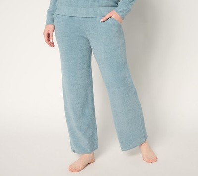 SUNNYLiFE Women's Pants Sz 1XT Tall CozyChic Ultra Lite Rolled Edge Blue A674678