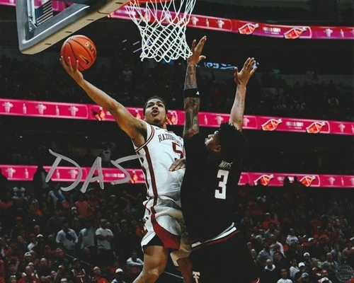 Darius Acuff Jr. Autographed Arkansas Razorbacks 8x10 Photo #1 with COA/Hologram