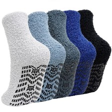 Fuzzy Socks for Men with Grips Winter Warm Thick Mens Slipper Socks Fluffy Co.