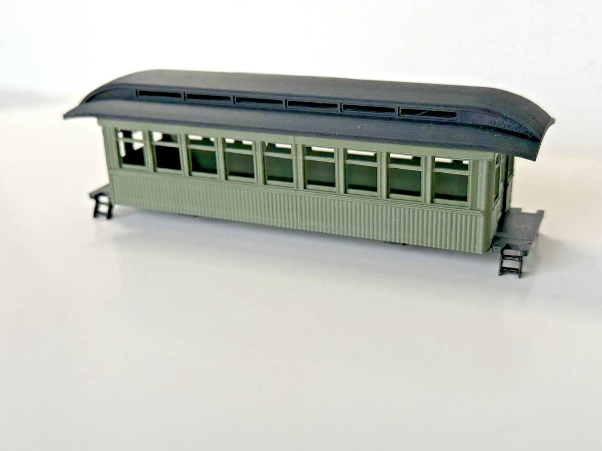 HO Scale Roundhouse Copy 34' Harriman Passenger Car(GRN Shell