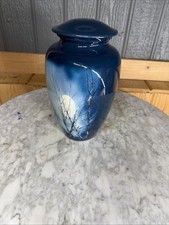 New Blue Color Cremation Urn,Cremation Urn for Adult Human, Urns for Human Ashes