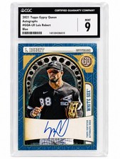 Topps 2021 Gypsy Queen Autographs Luis Robert Blue /99 CGC 9 Auto 10 GQA-LR