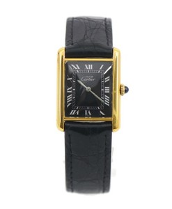 Authentic Cartier Tank Must Gold Plated Sterling Silver Watch